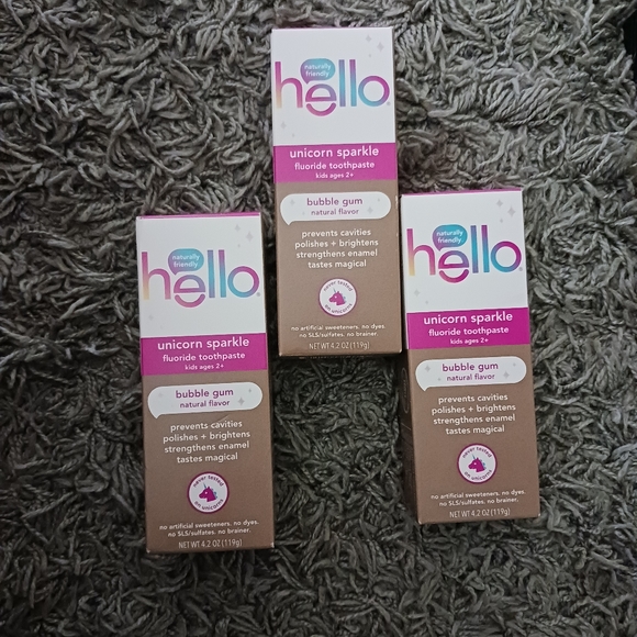Hello Bath, Skin & Hair New In Box Hello Kids Bubble Gum Toothpaste